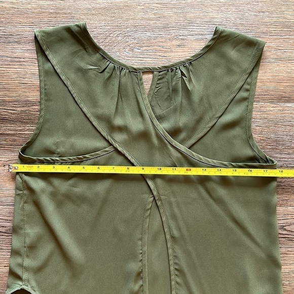 Necessary Clothing Green Cross Back Tank - Front Chest Pocket - Picture 8 of 9